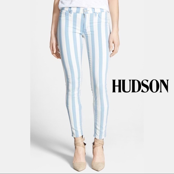 Hudson Jeans Denim - HUDSON JEANS 'Krista' Stripe Super Skinny …